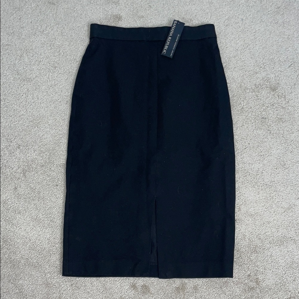 Banana Republic Black Knee-Length Pencil Skirt